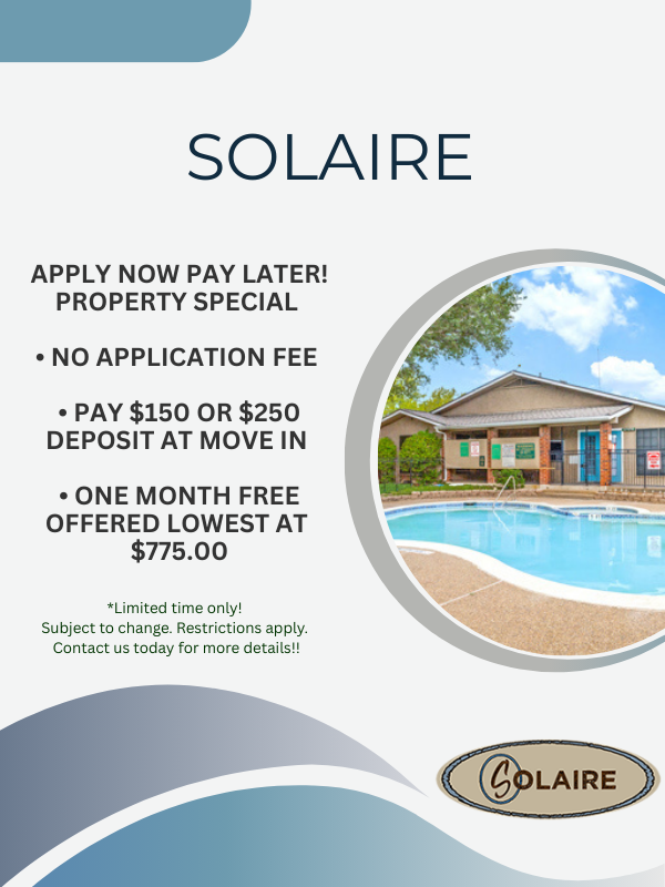 Solaire Apartments special offer